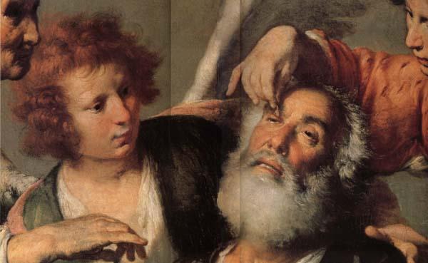 Bernardo Strozzi Detail of The Healing of Tobit oil painting image